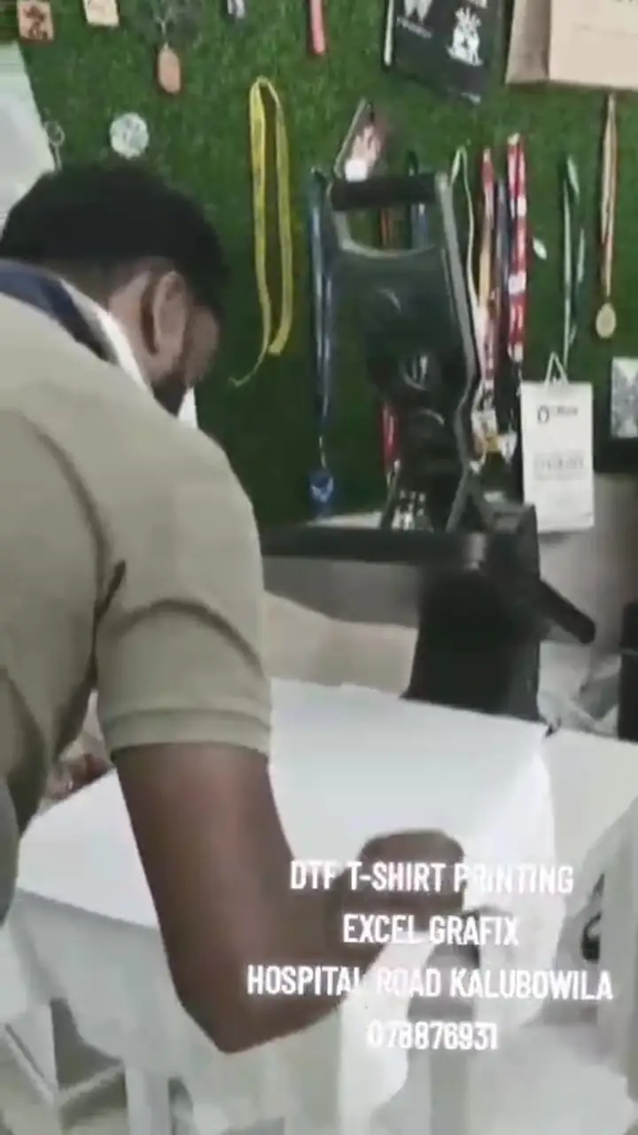 DTF T-shirt printing at the Kalubowila studio